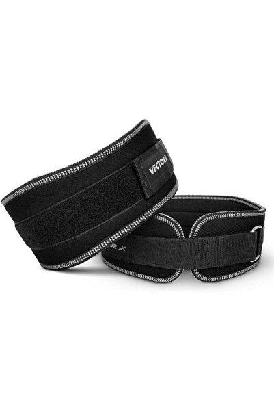 Vector X Level Up Weight Lifting Gym Belt – 5-Inch Wide Adjustable Support Belt, Black, L