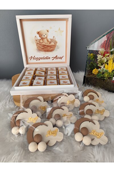 ARMAGAN BEBEK NİKAH ŞEKERİ Bebek Hediyelik Magnet,Karton Kutu Çikolata