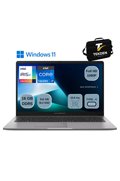 ASUS Expertbook B1 B1503CVA Intel Core I7-13620H 16GB DDR5 512GB SSD W11 HOME...