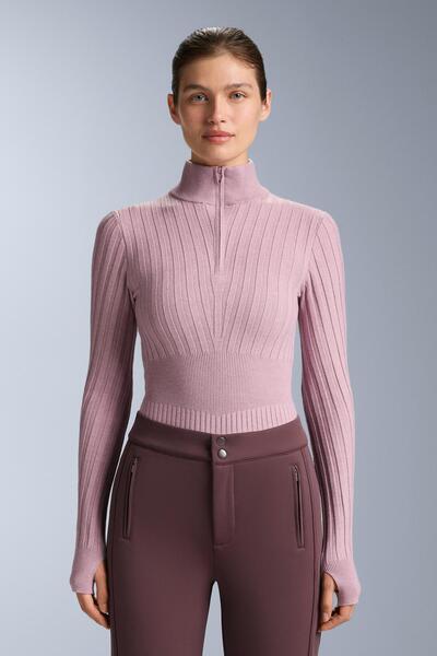 Oysho Termal fitilli örgü balıkçı yaka içlik t-shirt