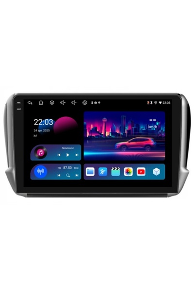 Piloton Navigație dedicată pentru Peugeot 208 (2013-2018) 9" 4GB RAM 64GB Oct...