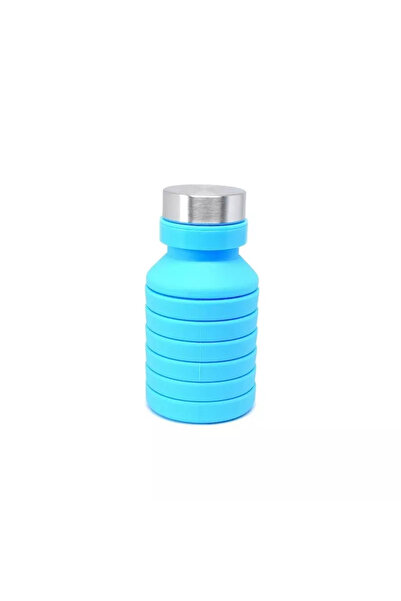 Gonga Collapsible silicone thermos, 470 ml, Gonga® Blue
