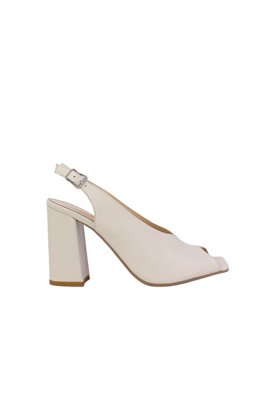 DİSPARİTA 26306D Genuine Leather Heeled Women's Shoes