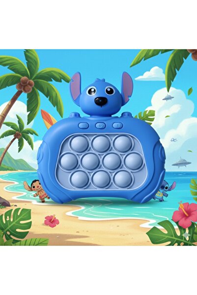 KARYIL Işıklı Sesli Stitch Figürlü Pilli Popit