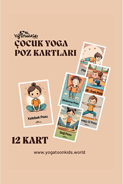 Yogatoon Kids World Çocuk Yogası Poz Eğitim Kartları – Temel Seviye Hareket S...
