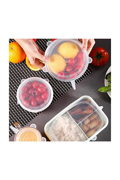 NaviRa Home Silicone Pot Cap Set of 6 Stretch Food Caps