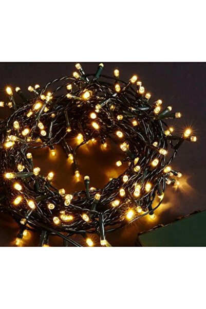 CT STONES 10 متر 100 مصباح LED على شكل خرز، كابل أسود لضوء النهار