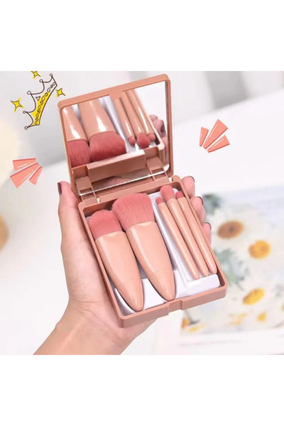 Twin Store مجموعة فرش مكياج ذات مرآة