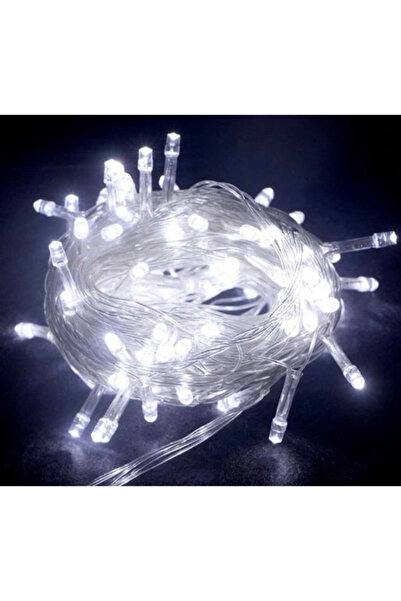 CT STONES 10 متر 100 مصباح LED كابل شفاف ذو ضوء أبيض