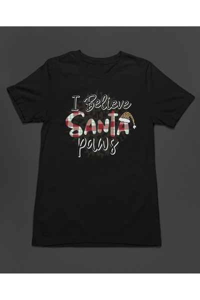 Bumeta تي شيرت عيد الميلاد سانتا باوز دوج مطبوع للجنسين