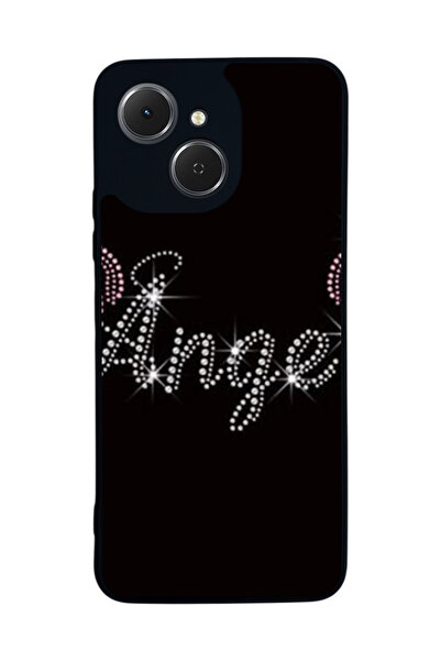 TECNO Spark 40C Compatible Printed , Matte Black, Soft Silicone, Protective, Shock Absorbing Cover, Case