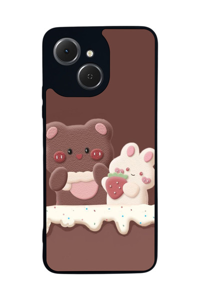 TECNO متوافق مع Spark 40C مطبوع، أسود غير لامع، سيليكون ناعم، واقي، غطاء ممتص للصدمات، حافظة