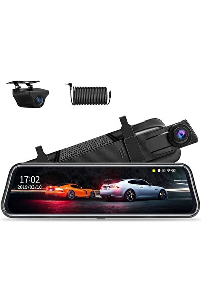 schitec 10.7” Full HD 1080P Aynalı Araç İçi Dual Kamera Kayıt Cihazı H01