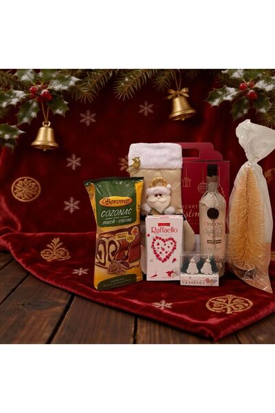 OEM Cos Cadou Craciun L GOLD - Premium Wine + Gourmet - Gift Set
