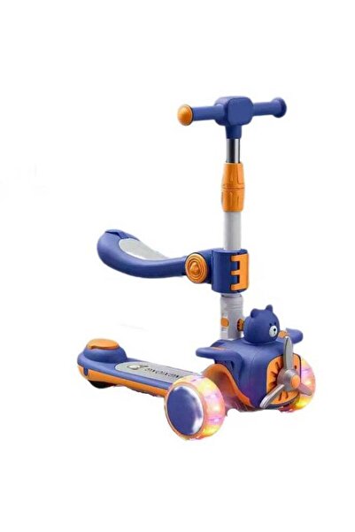 dehkah Deluxe 2-in-1 Toddler Scooter & Balance Bike with Foldable Seat