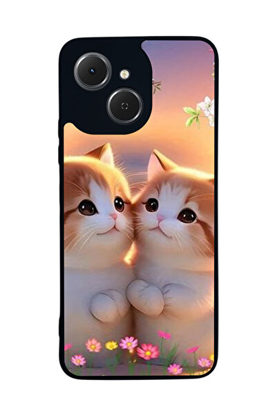 TECNO متوافق مع Spark 40C مطبوع، أسود غير لامع، سيليكون ناعم، واقي، غطاء ممتص للصدمات، حافظة