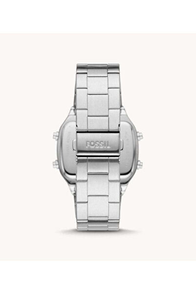 Fossil Retro Digital Stainless Steel Men's Watch FS5844