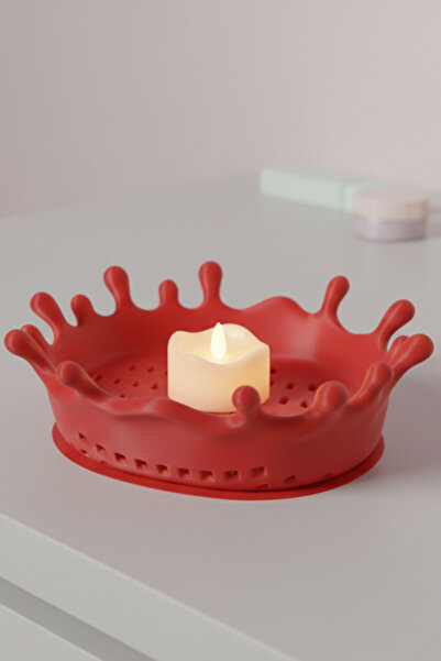 Oxyteez حامل صابون للحمام، منظم صينية بلاستيكية مقاومة للماء، منظم لحوض الغسيل، حامل صابون مزخرف أنيق