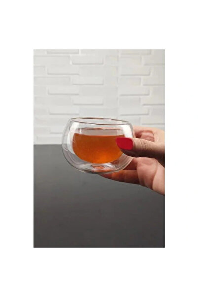 Marsilyan إيغ ™   حامل مربى زجاجي مزدوج الجدار 6 قطع