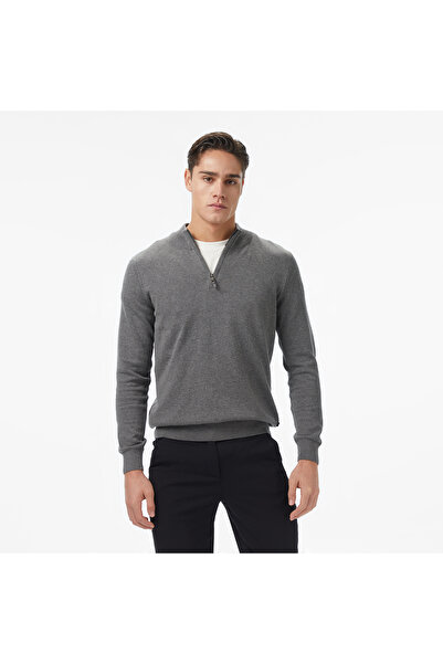 Nautica Erkek Gri Classic Fit Kazak