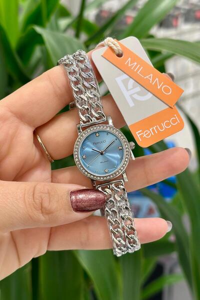 Ferrucci Çelik Kordon Su Geçirmez Garantili Kadın Kol Saati