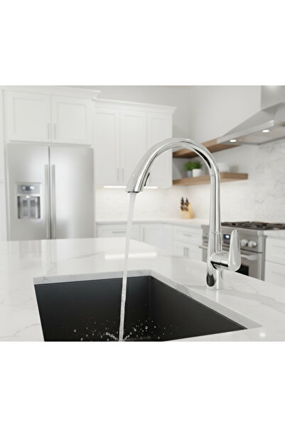 EMFA AKSESUAR Chrome Spiral Kitchen Faucet - Chrome Concealed Spiral Kitchen ...