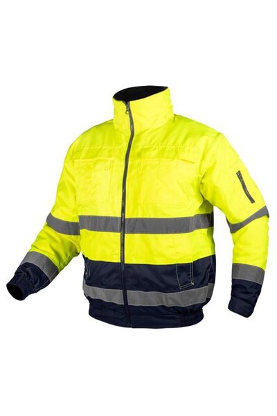 NEO Work jacket, vest, 3 in 1, reflective, polyester, yellow, Hi-Vis model, size L/52