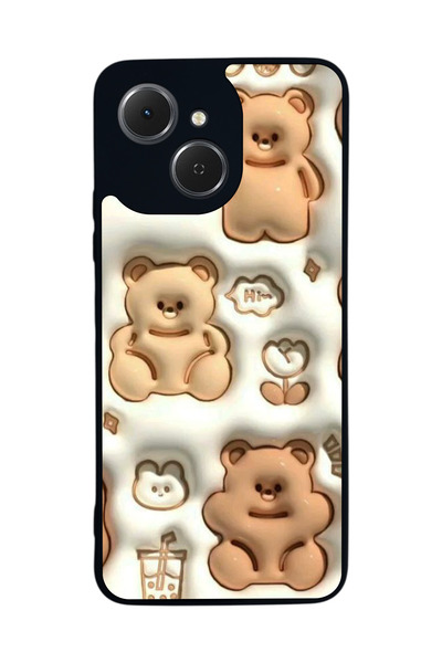 TECNO Spark 40C Compatible Printed , Matte Black, Soft Silicone, Protective, ...