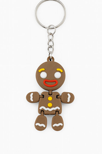 Middles&Niddles Collection سلسلة مفاتيح على شكل رجل الكوكيز - شخصية متحركة لط...