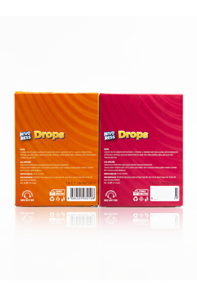Nivoress Drops Karamürver – Nane – Ahududu – Beta Glukan - Portakal – Propolis – Menthol 24 Adet