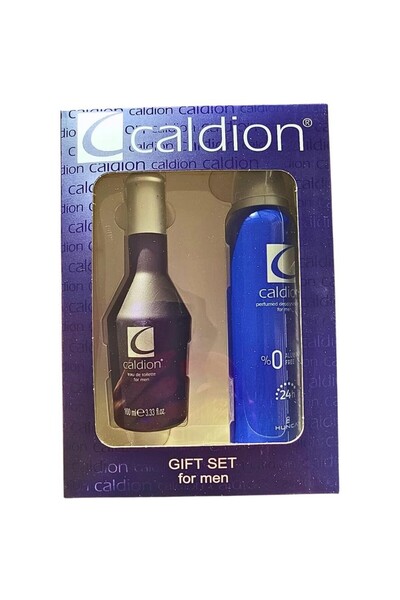 Caldion Set 2 x Caldion Box, Men, Eau de Toilette 100 ml and Deodorant Spray 150 ml
