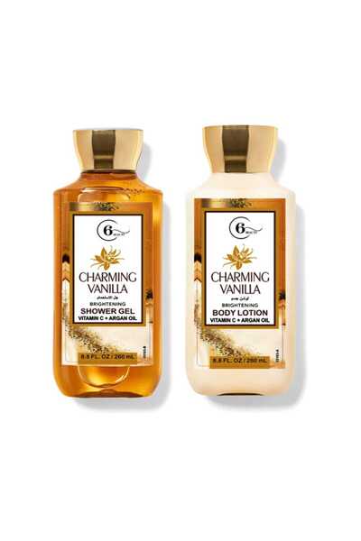 Beauty6 لوشن وجل استحمام بفيتامين C وزيت الأرغان فانيلا ديلايت