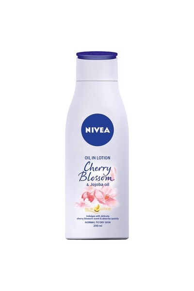 Nivea Body Lotiune de Corp Nivea, cu Flori de Cirese si Ulei de Jojoba, 200 ml