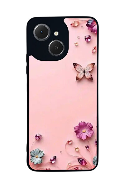 TECNO متوافق مع Spark 40C مطبوع، أسود غير لامع، سيليكون ناعم، واقي، غطاء ممتص للصدمات، حافظة