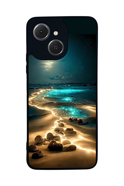 TECNO Spark 40C Compatible Printed , Matte Black, Soft Silicone, Protective, Shock Absorbing Cover, Case