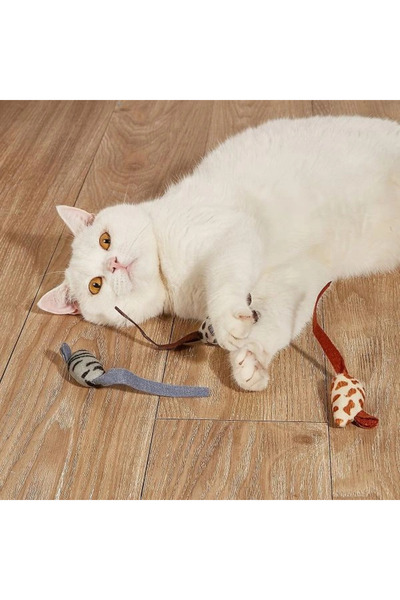 Twin Store Plush Mouse Cat Toy 3 Pieces