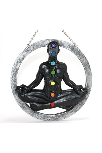 Epilons لوحة الشاكرات السبع من البوليستر للتعليق على الحائط ZENVİA-4567