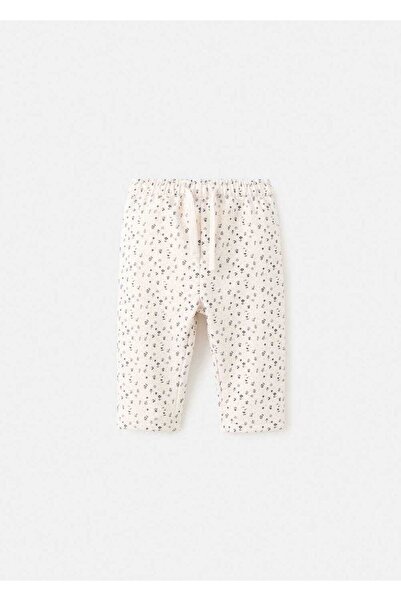 MANGO Baby Çiçek desenli jogger pantolon
