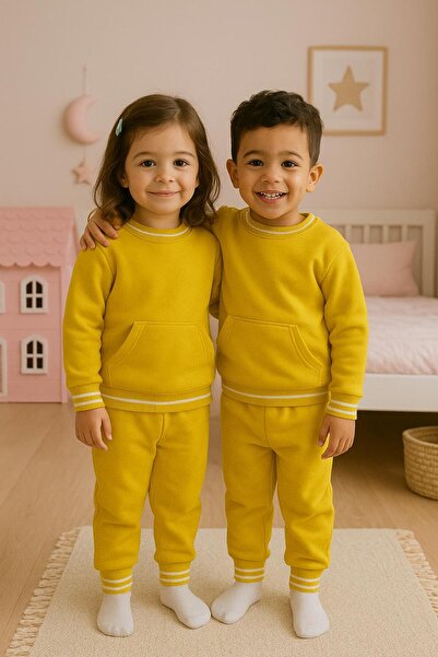 Lina Baby Bloom Yağ yeşili unisex esofman takımı