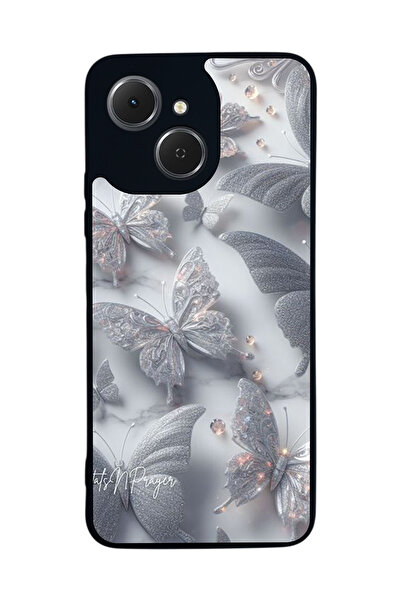 TECNO متوافق مع Spark 40C مطبوع، أسود غير لامع، سيليكون ناعم، واقي، غطاء ممتص للصدمات، حافظة