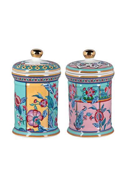 Lucky Art Bloome Bone 2-Piece Jar Set 19cm