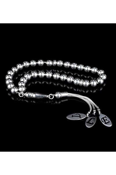 SARIASLAN Baş Harfli Kişiye Özel 925 Ayar Gümüş Tesbih Orjinal Gümüş