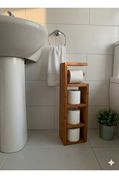 VEO STORE TUVALET KAĞIDI ASKILIĞI VE ÇOK BÖLMELİ DEKORATİF RAF