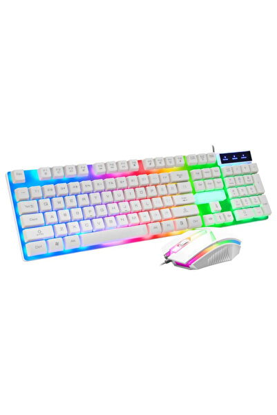 ABYZ Σετ πληκτρολογίου και ποντικιού gaming 104 πλήκτρων, USB, εργονομικό, αδ...