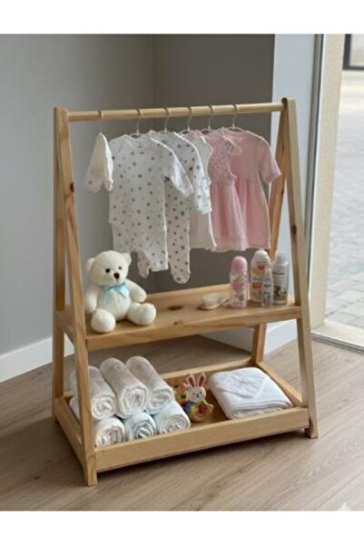 SPR صندوق بيبي حامل هدايا خشبي مصنوع يدويًا لحديثي الولادة