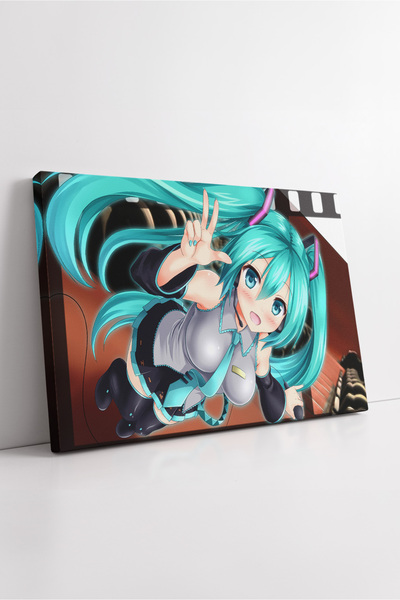 KOSS Dijital Hatsune Miku Vocaloid Anime în stil Chibi Decor de perete colora...