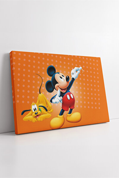 KOSS Dijital Disney Mickey Mouse Pluto Πορτοκαλί φόντο Παιδικό δωμάτιο Χαρούμ...