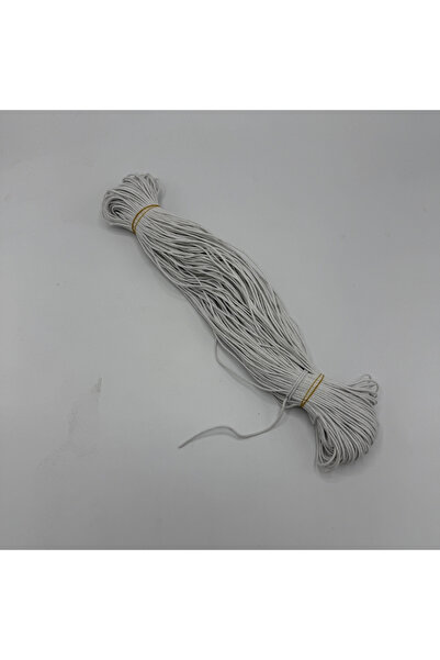 Aynalı Waxed String White