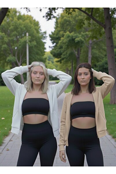 Karatopak Pachet de 2 hanorace unisex cu glugă și fermoar / cardigan