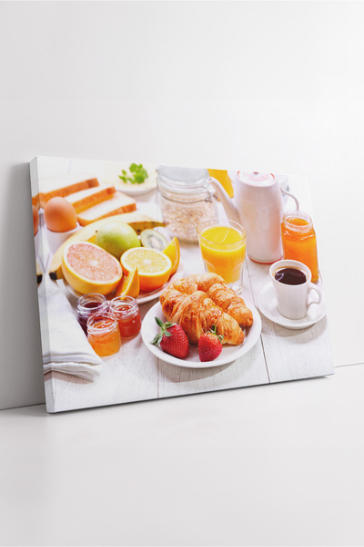 KOSS Dijital Serviciu de mic dejun Prezentare de fructe și croissanturi Bucăt...